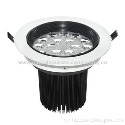 LED Downlight with 15W Power, 80-110lm/W, 2 or 3-year Warranty, 72-hour Aging Time/Easy-installation